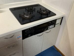 三重キッチン取付け隊　ガスコンロの取替　施工前　